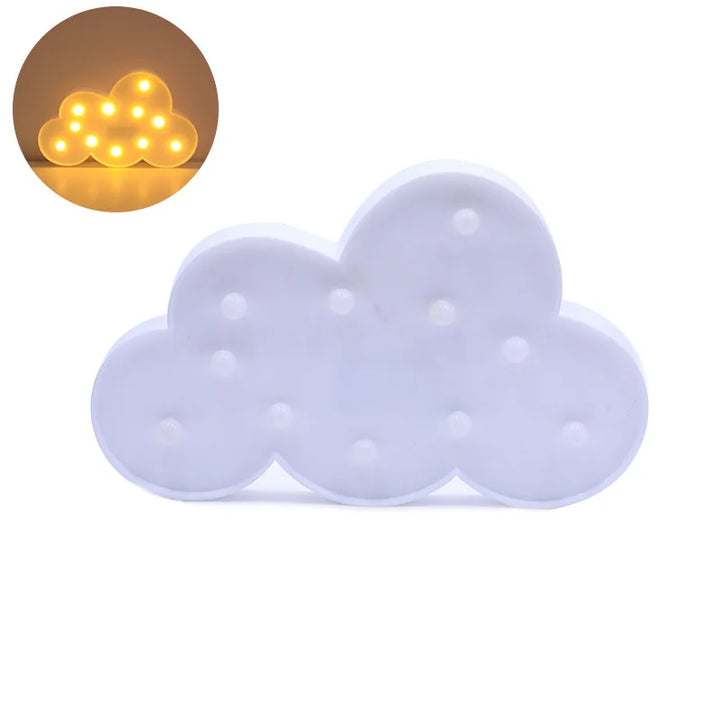 Nuvem led 3d dos desenhos animados luz da noite parede lâmpada do bebê brinquedos nordic decoração para casa das crianças ins adereços fotográficos presente de natal by Casa Perfeita