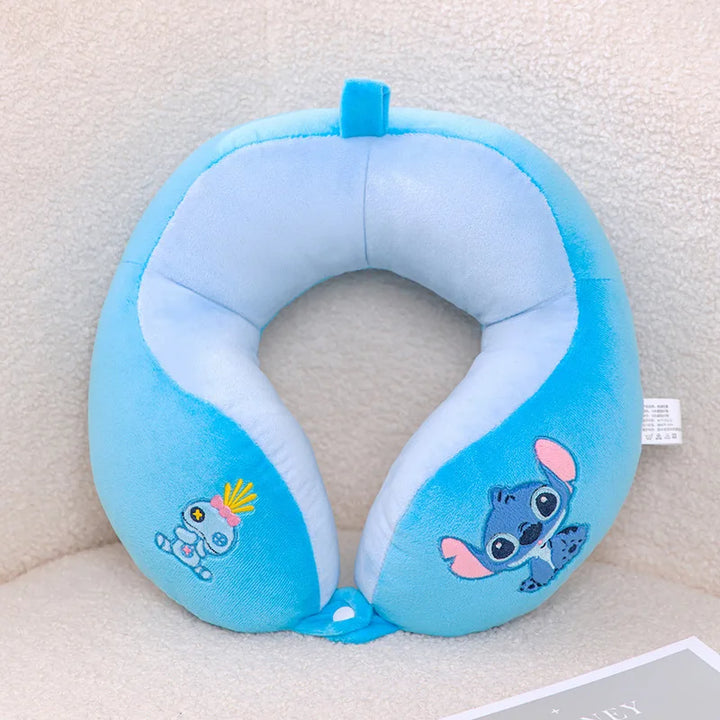 Travesseiro de Pescoço Lilo e Stitch Forma U Portátil Viagem
