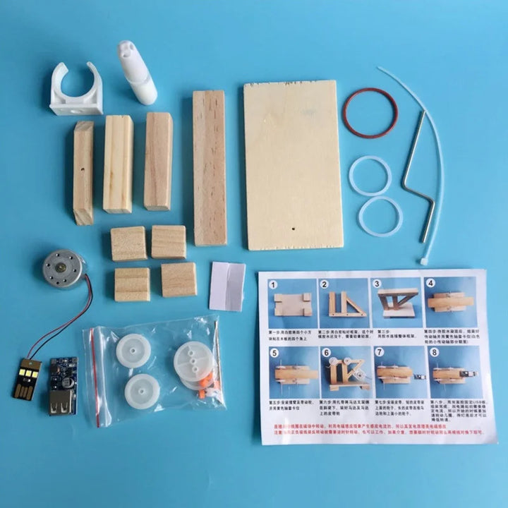 Diy Gerador de Mão Kit Educativo Ciência Para Crianças
