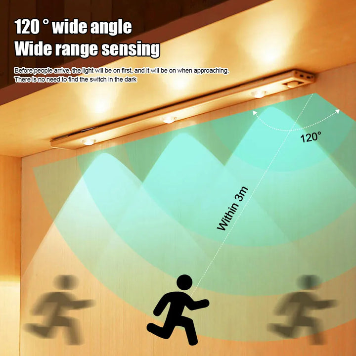 Luz LED com Sensor de Movimento Ultra Fina e Sem Fios: Iluminação Inteligente e Versátil para Cada Canto da Sua Casa!