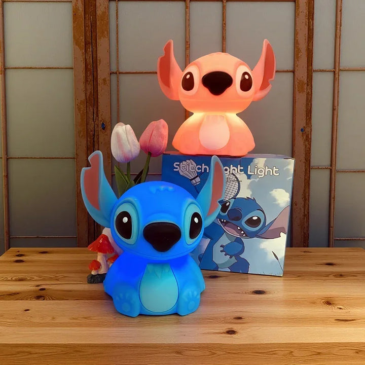 Stitch dos desenhos animados nightlight sensível ao toque carregamento usb bonito lâmpada de cabeceira para enviar amigos presentes de aniversário by Casa Perfeita