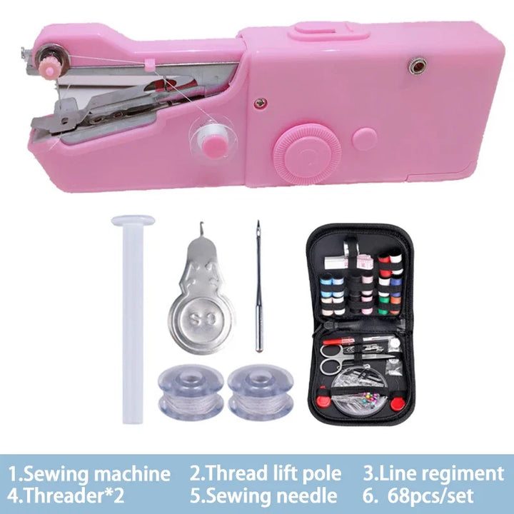 Mini Máquina de Costura Portátil Manual | Para Reparos Rápidos e DIY