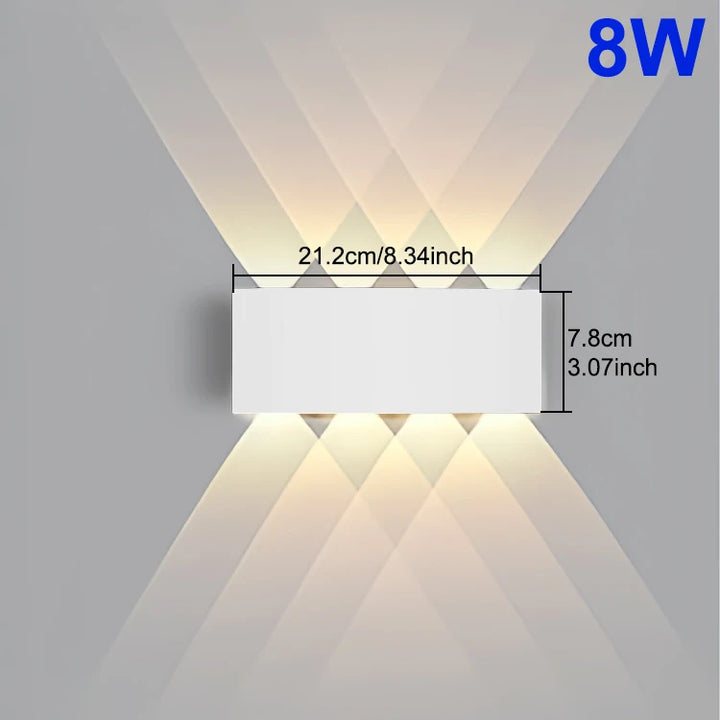 Luz de Parede LED Impermeável: Iluminação Moderna e Durável para Interiores e Exteriores