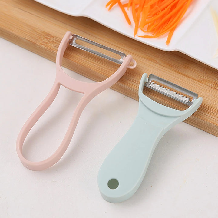 Descascador e ralador de vegetais portátil 2 em 1, multiuso para preparação de refeições veganas, ferramenta de cozinha dobrável com lâminas de aço inoxidável by Casa Perfeita