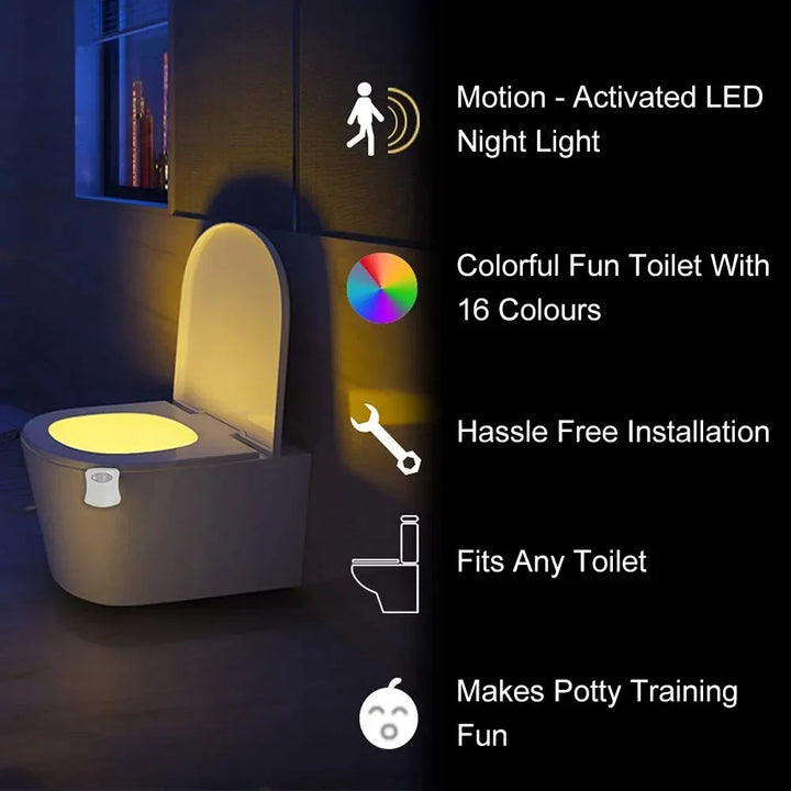 Iluminação Noturna Inteligente para Banheiro: Ambiente e Conforto Colorido