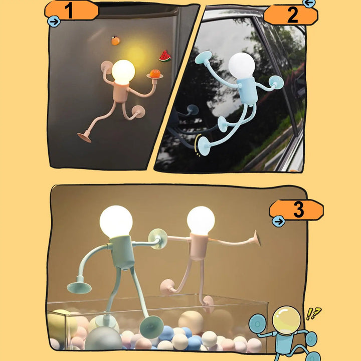 Luz noturna led divertida para crianças, lâmpada ambiente adequada para decoração de quarto de crianças para estudo, mesa e sala de estar by Casa Perfeita