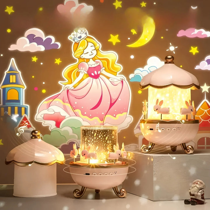 Projetor Luz Noturna Infantil Bluetooth Estrelas 21 Filmes