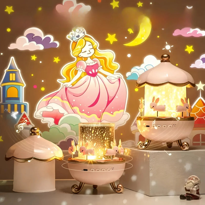 Projetor Luz Noturna Infantil Bluetooth Estrelas 21 Filmes