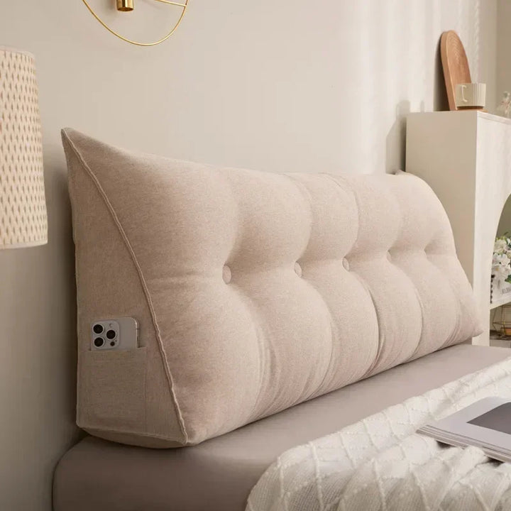 Almofada Cabeceira Europeia Travesseiro Triangular Premium