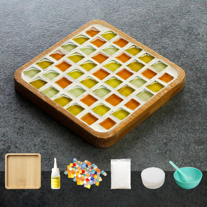 Tapete de Copos Mosaico Bambu Feito KittenBaby Infantil