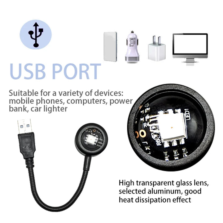 RnnTuu Led USB Pôr do Sol Lâmpada Projetor Decoração de Casa Luz Noturna Portátil Luz de Humor Para Sala de estar Fotografia de Parede Luzes de Neon by Casa Perfeita