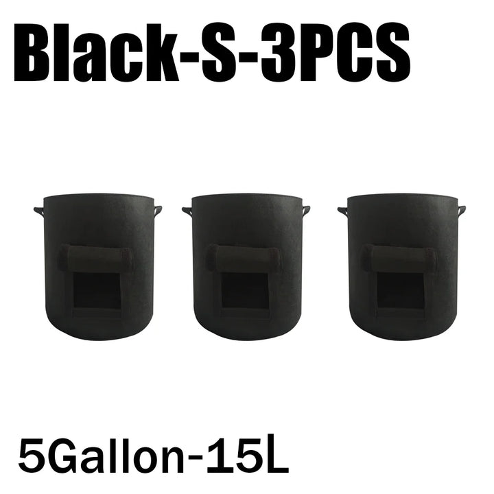 Planta de Feltro Crescer Sacos, Tecido não tecido, Garden Potato Pot, Estufa Vegetal Growing Bags, Hidratante, Ferramentas verticais, 3 estilos by Casa Perfeita