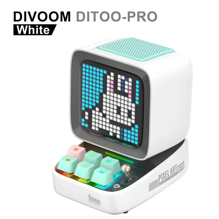 Divoom Ditoo Pro Alto Falante Bluetooth Portátil LED Desk