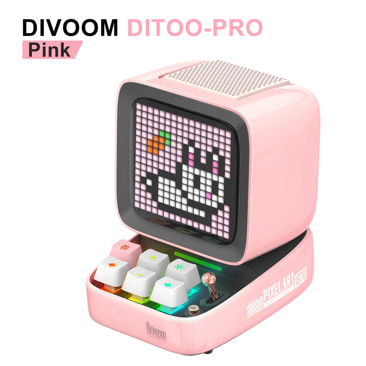 Divoom Ditoo Pro Alto Falante Bluetooth Portátil LED Desk