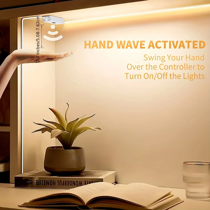 Luzes de tira led de varredura manual 1m 2m 3m 5m tira led com interruptor de sensor de movimento de varredura manual para cozinha escadas guarda-roupa