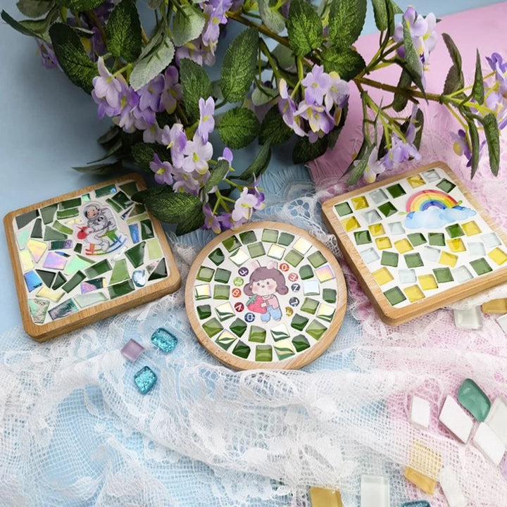 Tapete de Copos Mosaico Bambu Feito KittenBaby Infantil