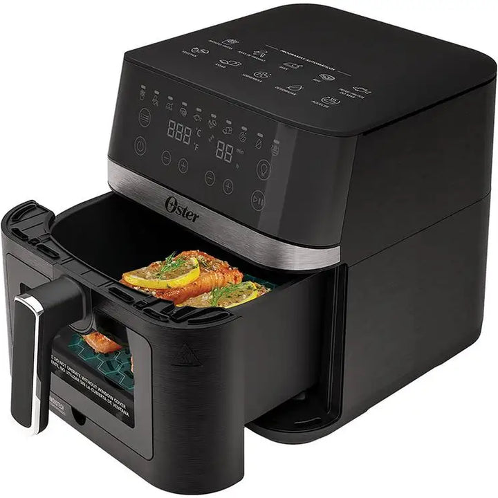 Fritadeira Elétrica Sem Óleo/Air Fryer Oster DiamondTech Preto e Prata com Timer 6L - 110V by Casa Perfeita