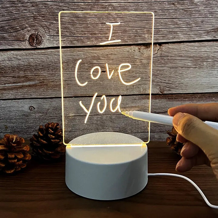 Quadro de Mensagens LED Luminoso USB | Crie e Ilumine Seu Lar