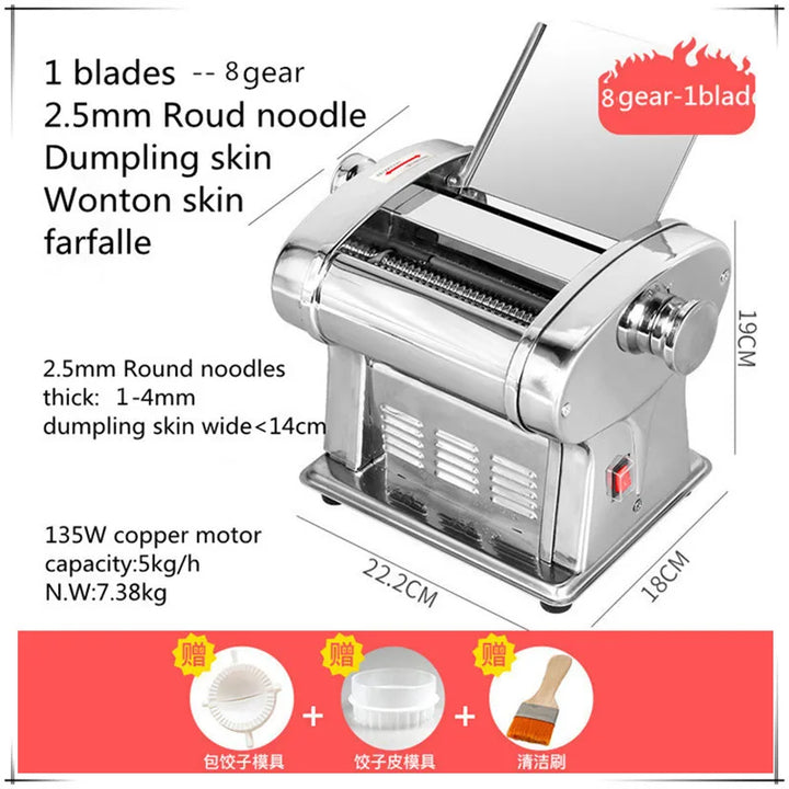 Máquina de Macarrão Elétrica Automática - Faça Massas Frescas em Minutos!