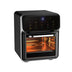 Fritadeiras elétricas de ar de grande capacidade 10L Cozinha doméstica automática sem óleo 360 ° Fritadeira com forno de convecção sem óleo