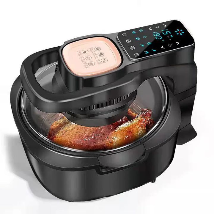 Fritadeira de ar doméstica multifuncional sem inteligência de óleo 6L Forno 220V 1100W LED Painel de toque Controle de temperatura Frittura de ar visual