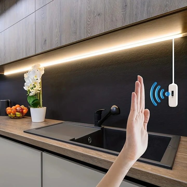 Fita LED Inteligente c/ Sensor de Gestos e Dimmer USB | Luz para Armários e Cozinha