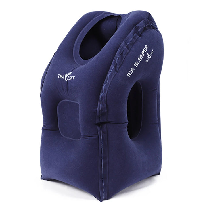 Travesseiro de Viagem Inflável Pescoço Conforto Portátil