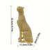 Glam Style Resin Cheetah Sculpture, 1PC Beaded Sitting Leopard Statue for Home Decor, Living Room, Study, Office Desk, Multipurpose Holiday Gift for Christmas, Thanksgiving, New Year - For Ages 14+ by Casa Perfeita