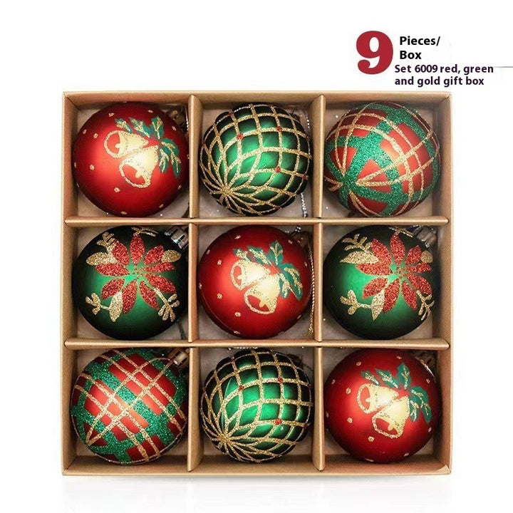 Christmas Theme Hand Drawn Christmas Ball Set Hanging Decorations by 253444