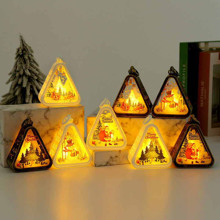 Christmas Decorations Retro Electric Candle Lamp Luminous Ornaments by 253444