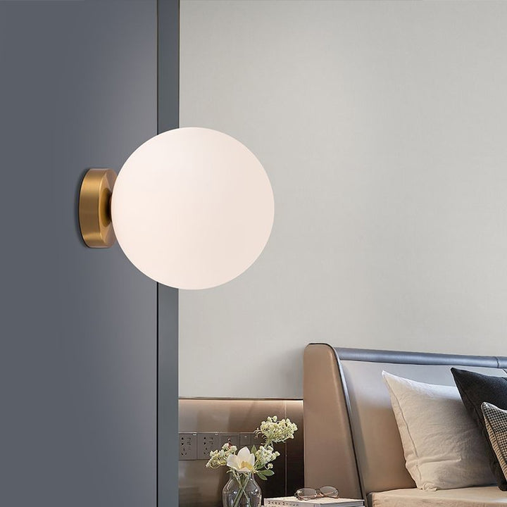 Luminária de Parede Esférica Nórdica | Simplicidade e Luz Perfeita para Seu Lar