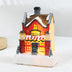 Christmas Decorations Resin Small House Luminous Ornaments by 253444
