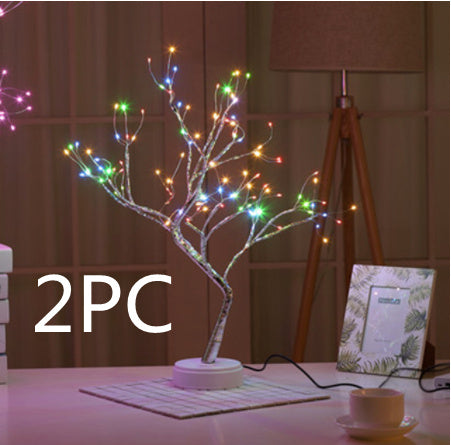 Christmas Decoration Night Light LED Pearl Tree Light Starry Touch Light by 253444