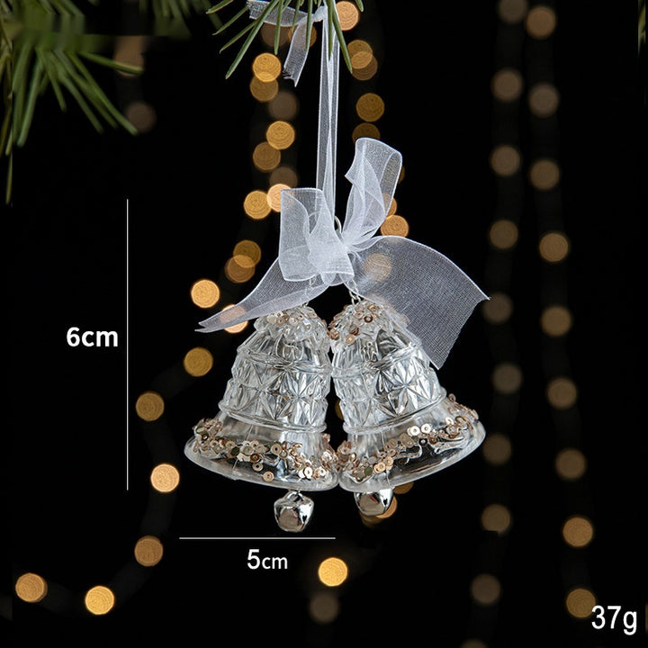 Christmas Decorations Sequins Acrylic Transparent Pendant by 253444