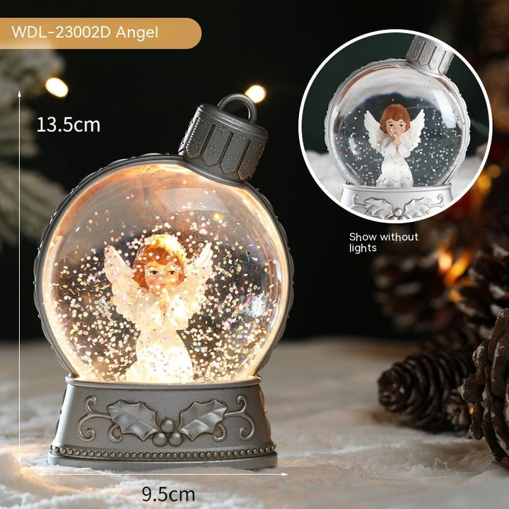 Christmas Holiday Decorations Luminous Simulation Flat Light LED Decoration Scene Layout Flame Light Home Decor by 253444