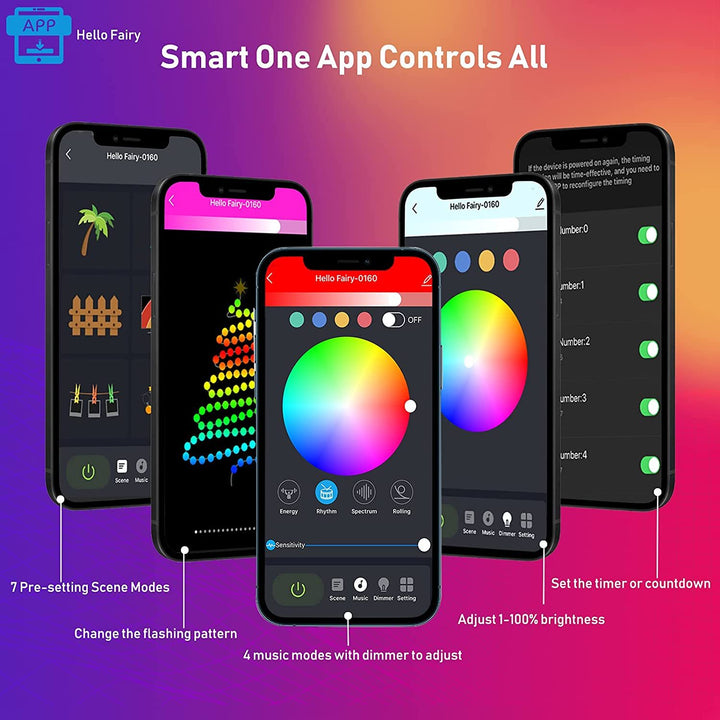 Bluetooth USB Copper Wire String Light Christmas by 253444