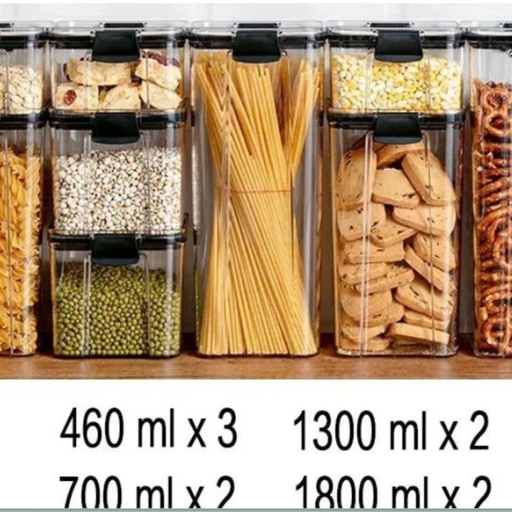 Food Grade Grains Sealed Plastic Cans Transparent Stackable Refrigerator Preservation Storage Box