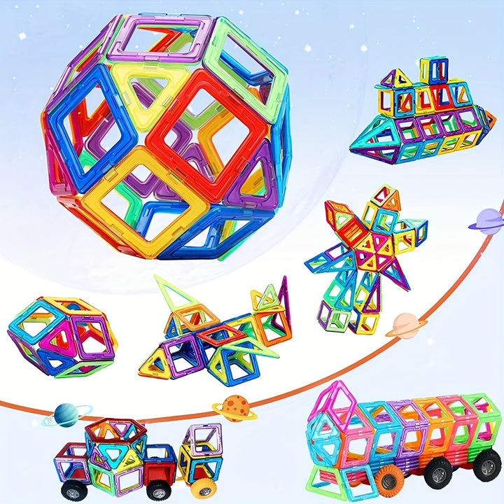 Brinquedos Magnéticos Grandes Blocos Construtivos STEM