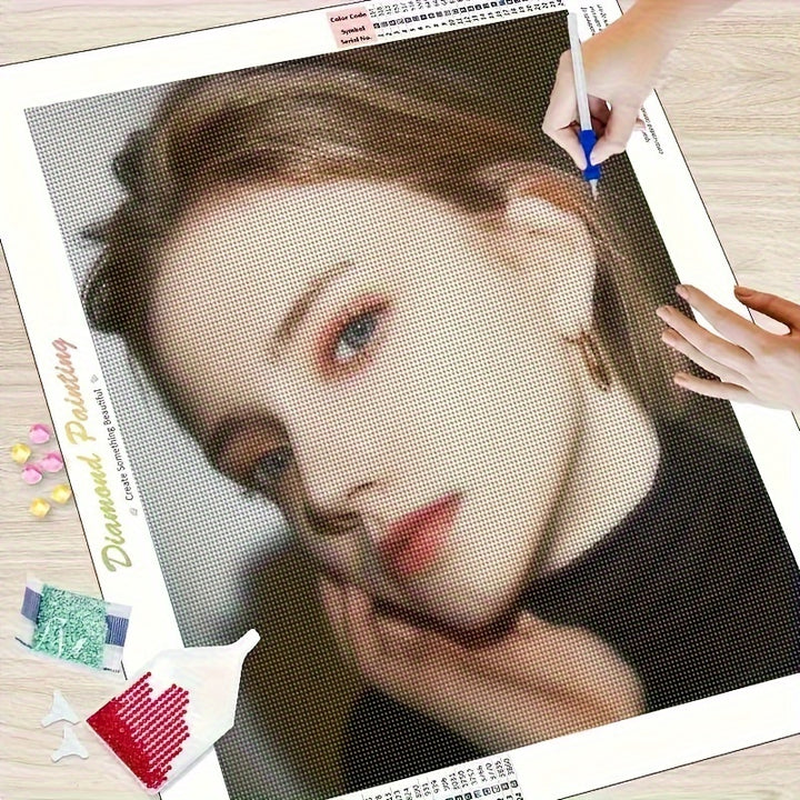 Kit Pintura Diamantes 5D com Foto Brilho Para Presentes