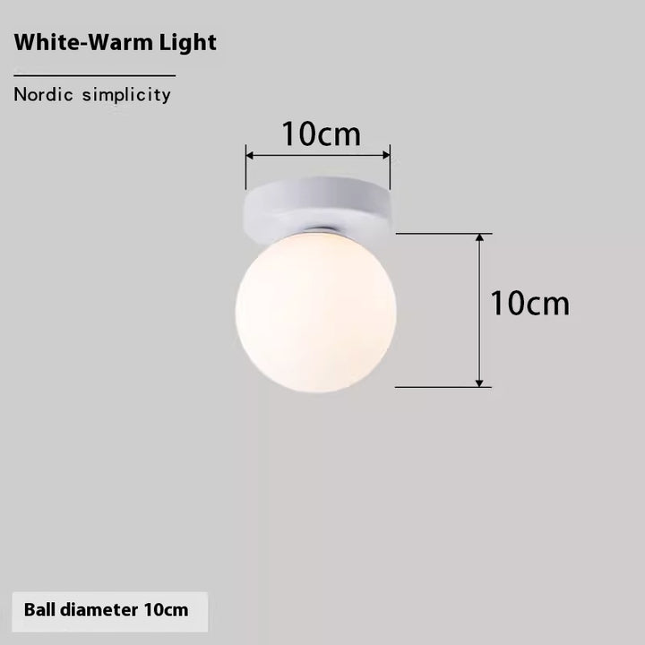 Luminária de Parede Esférica Nórdica | Simplicidade e Luz Perfeita para Seu Lar