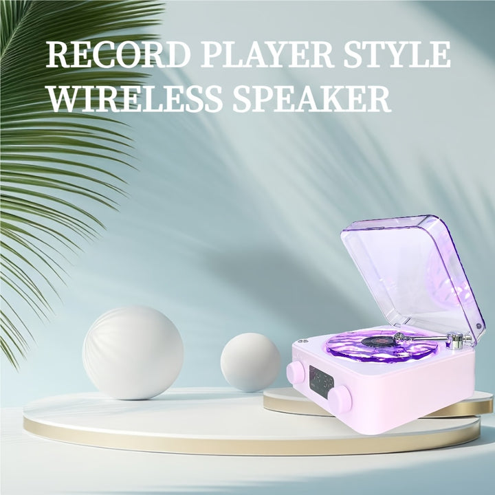 The best Christmas gift Waves Vinyl Player. Multifunctional White Noise BT Speaker With Adiustble Atmosphere Liaht RGB Lighting-audio Wireless Festival Qifts Getting Close To Nature And Adding Color To Life, Gifts From Friend by Casa Perfeita