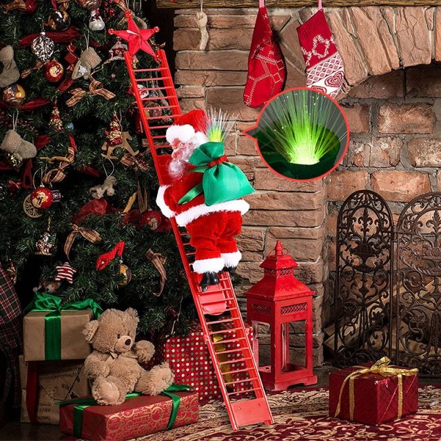Santa Claus Climbing Ladder Electric Santa Claus Climbing Ladder by 253444