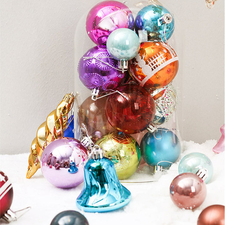 Bucketed Plastic Shiny Matte Christmas Balls by 253444