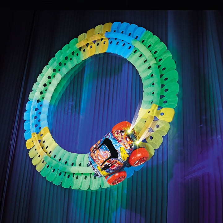 Pista de Corrida Brinquedo Luminoso Sem Bateria Crianças