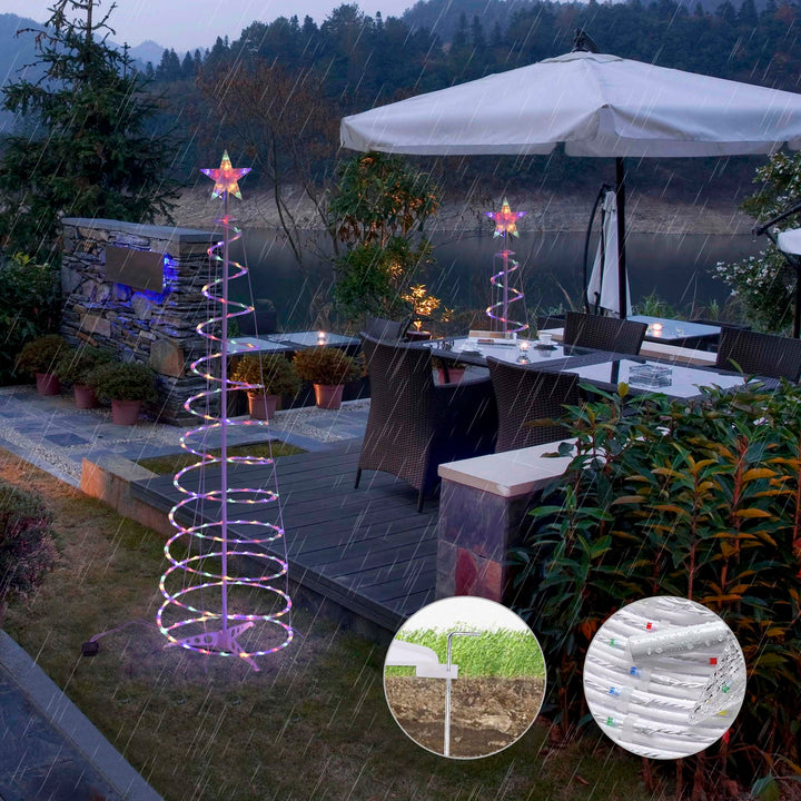 New Style LED Spiral Christmas Tree Light Christmas Spiral Tree Indoor And Outdoor Decoration Lights by 253444