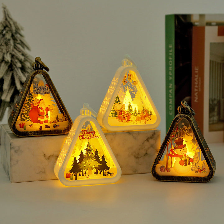Christmas Decorations Retro Electric Candle Lamp Luminous Ornaments by 253444