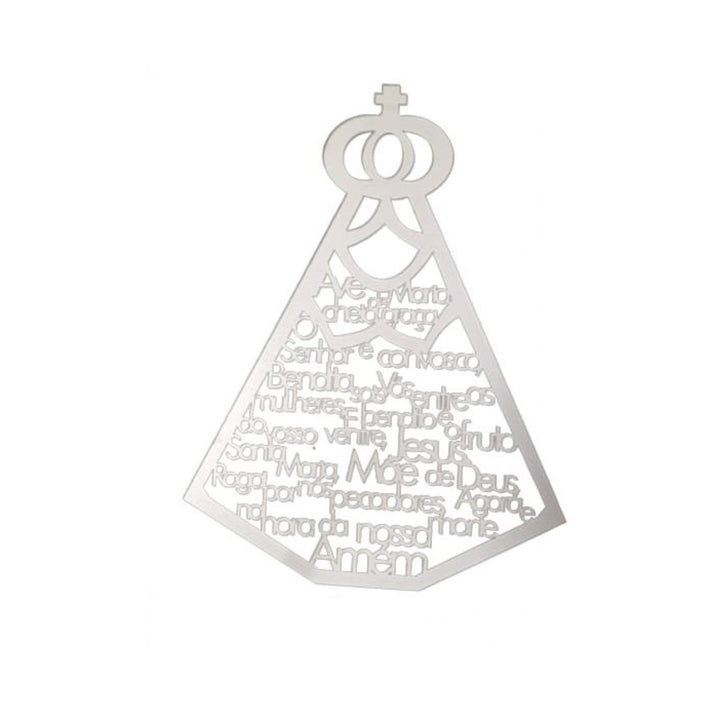 Quadrinho Decorativo Ave Maria Nossa Senhora Aparecida MDF 3mm Para Casa