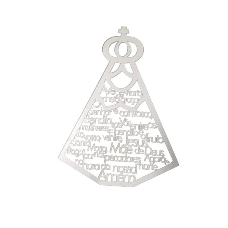 Quadrinho Decorativo Ave Maria Nossa Senhora Aparecida MDF 3mm Para Casa
