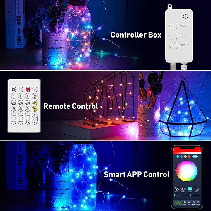 Bluetooth USB Copper Wire String Light Christmas by 253444