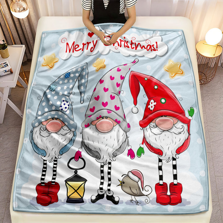 Manta de Natal Reversível Quatro Estações para Sofá Cama